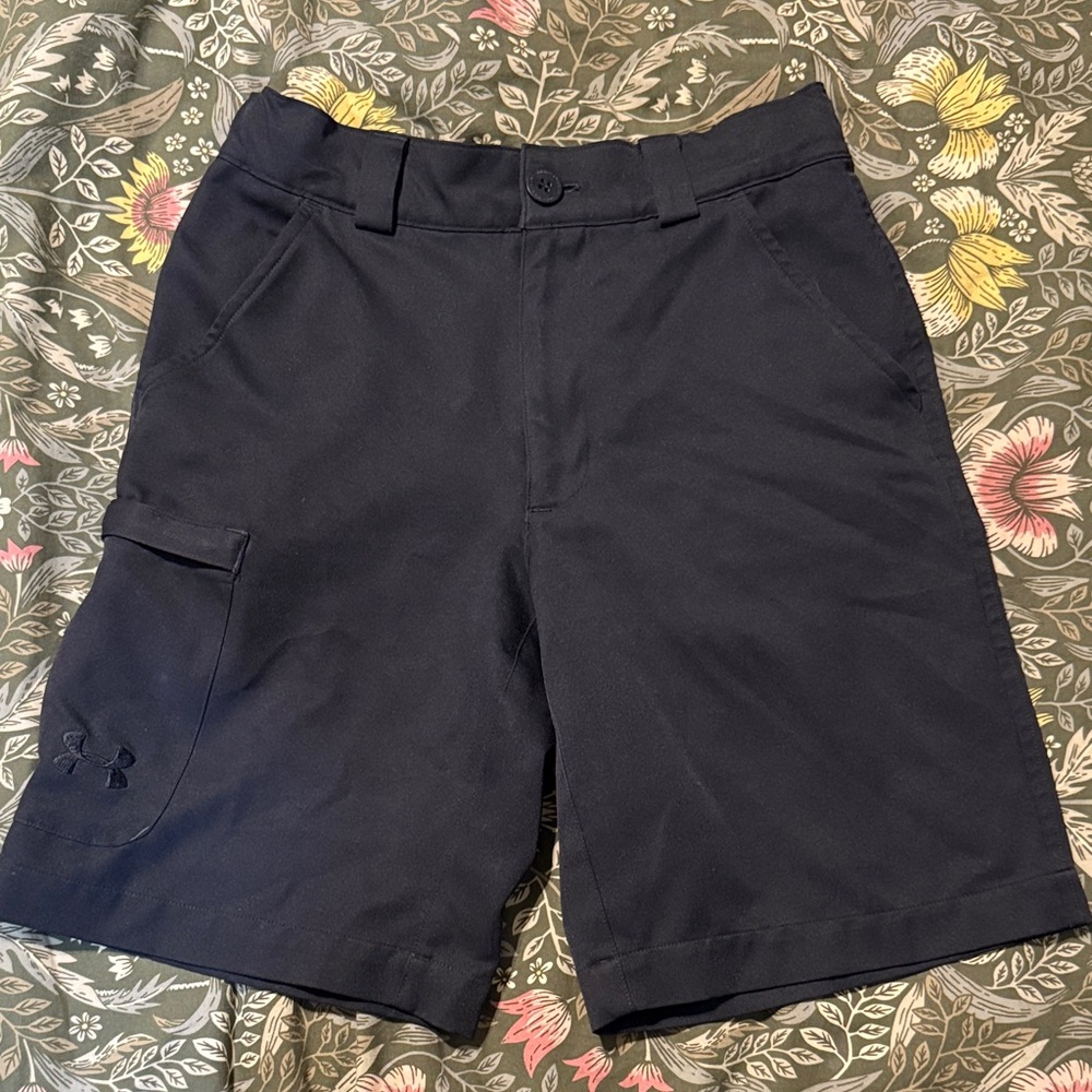 Under Armour Youth Black Cargo Shorts